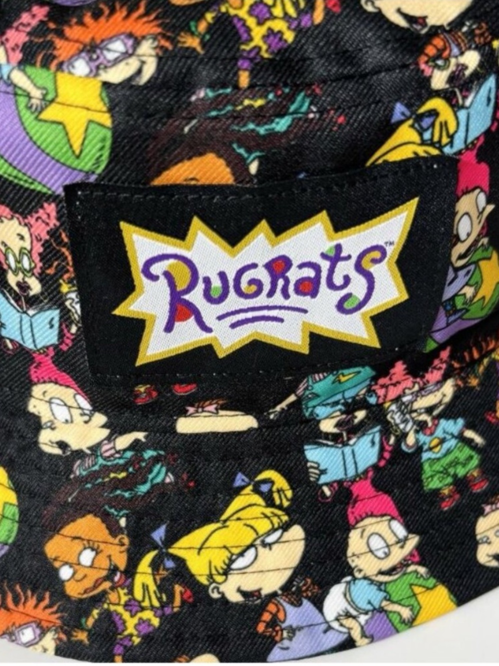 NWOT Vintage 90s Rugrats Nickelodeon All-Over Print Bucket Hat Nostalgic Adult